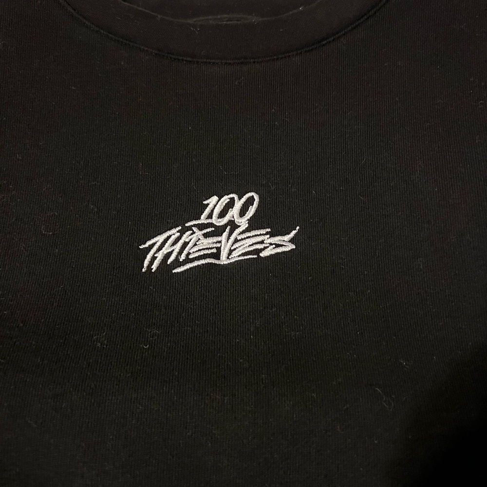 NWOT 100 thieves enter infinity black crewneck